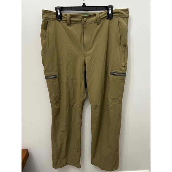 LL Bean Water-Resistant Cresta Hiking Pants Standard Fit Mens 35x30 #D46 - Picture 1 of 5